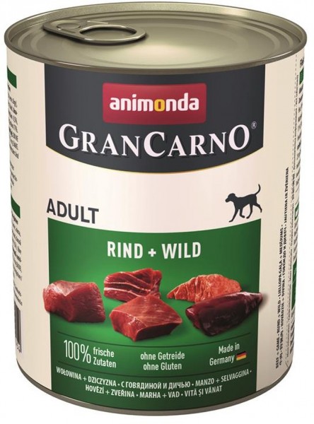 Animonda GranCarno Adult Rind & Wild - 800g Dose