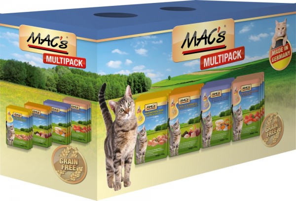 Macs Cat Mischpack mit Fisch 12x100g Frischebeutel