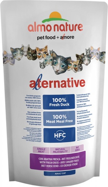 Almo Nature Katze Alternative - Ente & Reis - 750g Beutel