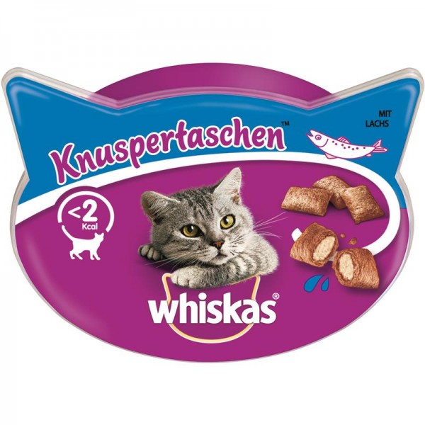 Whiskas Snack Knuspertaschen Lachs 60g