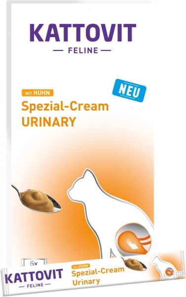 Kattovit Urinary Spezial-Cream mit Huhn 6x15g