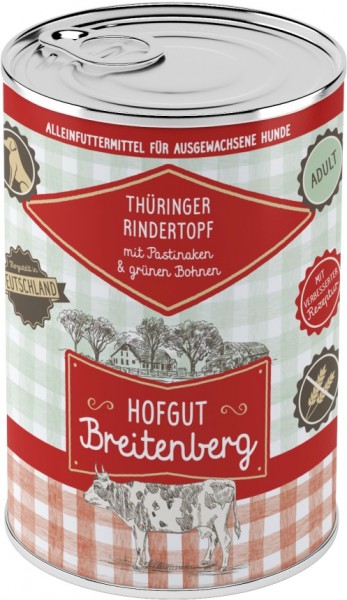 Hofgut Breitenberg Dog Thüringer Rindertopf mit Pastinake