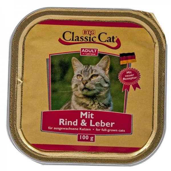 Classic Cat Schale Rind & Leber 100g