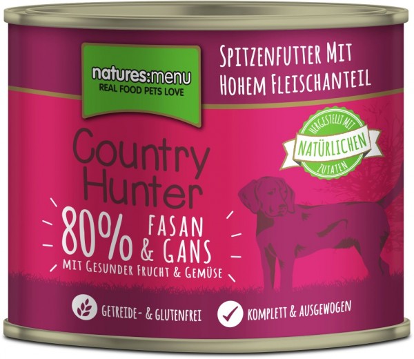Country Hunter Dog 80% Fasan & Gans 600g Dose