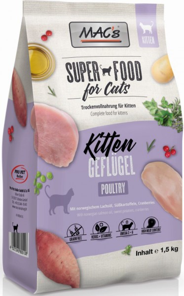 MACs Cat Kitten Geflügel - 1,5kg Beutel