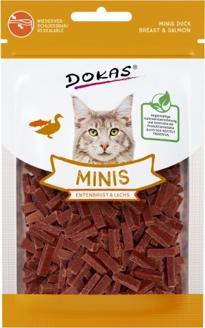 Dokas Cat Snack Minis Entenbrust & Lachs 30g