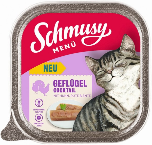 Schmusy Menü mit Geflügelcocktail 100g