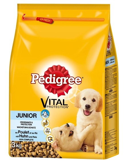 Pedigree Junior Medium mit Huhn & Reis 3kg