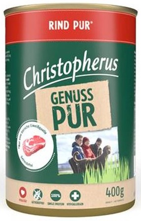 Christopherus Dog - Dose Pur Rind 400g
