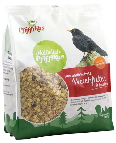 Natürlich Pfiffikus Weichfutter Insekten 1kg