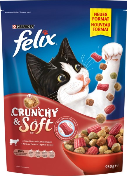 Felix Crunchy & Soft Fleisch 950g