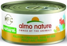 Almo Nature Katze Natural - Huhn & Käse - 70g Dose