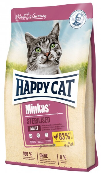 Happy Cat Minkas Sterilised Geflügel 500g