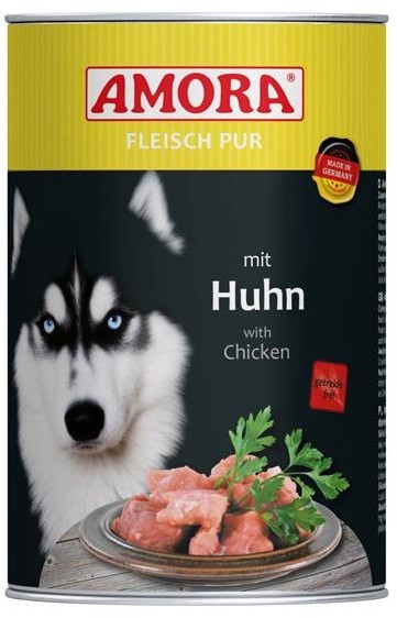 AMORA Fleisch Pur mit Huhn - 400g Dose