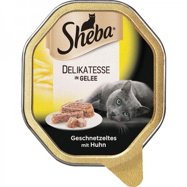 Sheba Schale Delikatesse in Gelee Geschnetzteltes mit Huhn 85g