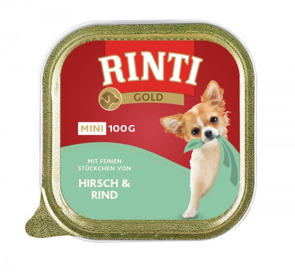 RINTI Gold mini Hirsch & Rind 100gS