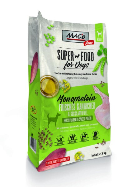 MACs DOG - Mono frisches Kaninchen 3kg