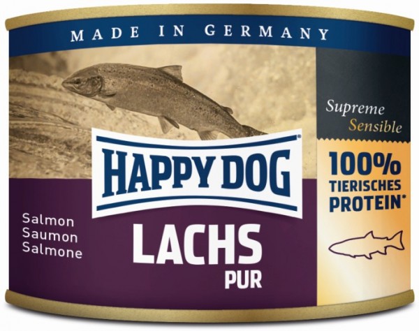 Happy Dog Dose Lachs Pur 190g