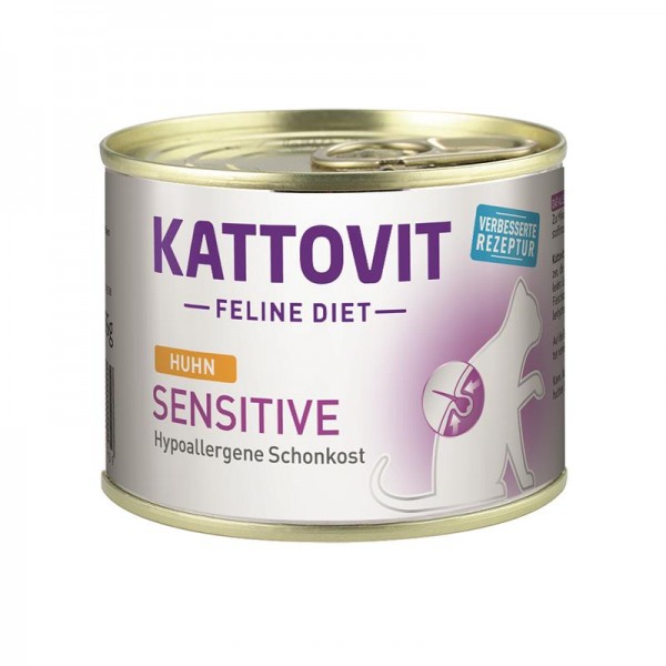 Kattovit Feline Diet - Sensitive mit Huhn - 185g Dose