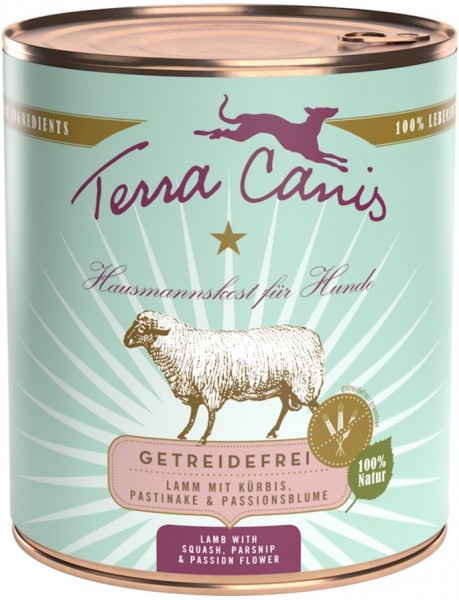 Terra Canis Hunde Nassfutter getreidefrei Lamm 800g