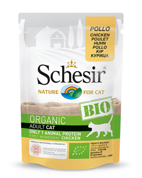 Schesir Cat - Bio Huhn - 85g Frischebeutel
