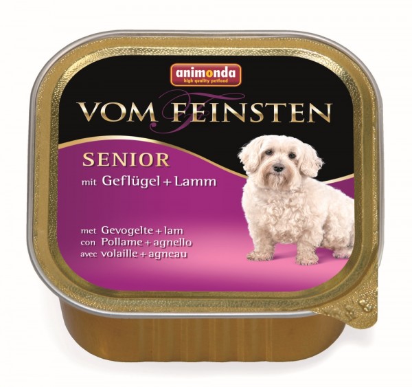 Animonda Vom Feinsten Dog - Schale Senior Geflügel & Lamm 150g