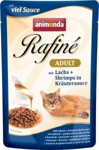 Animonda Rafiné Lachs & Shrimps in Kräutersauce - 100g Frischebeutel