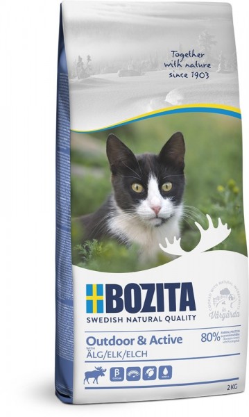 Bozita Katze Outdoor & Active Elk 2kg