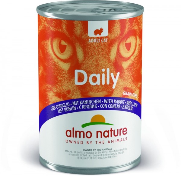 Almo Nature Katze Dailymenu - Kaninchen - 400g Dose