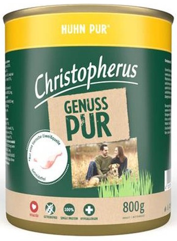 Christopherus Dog - Dose Pur Huhn 800g