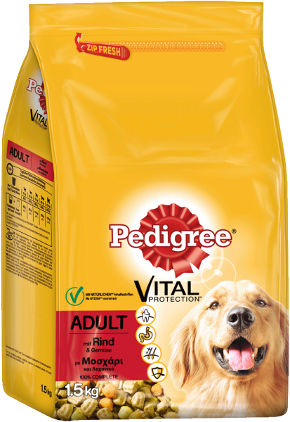 Pedigree Trocken Adult mit Rind & Gemüse - 15kg Beutel