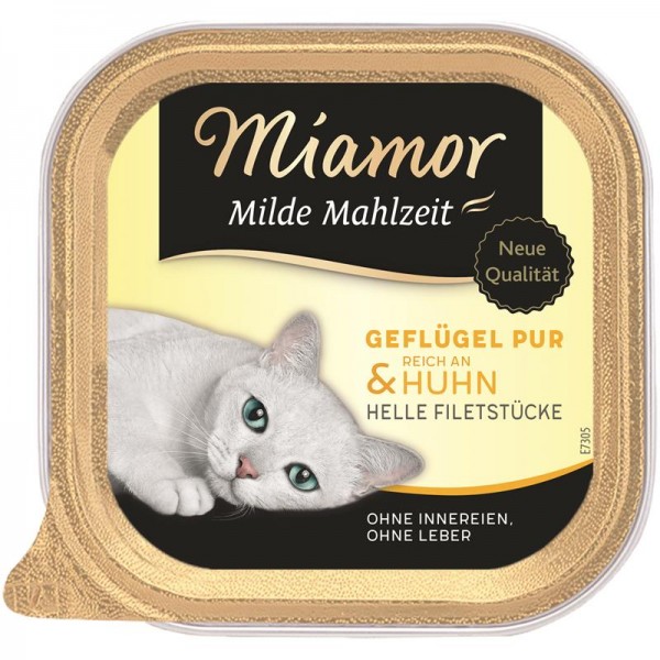 Miamor Milde Mahlzeit Geflügel & Huhn 100g