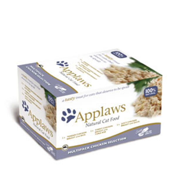 Applaws Cat Schale Multipack Huhn Selection 8x60g