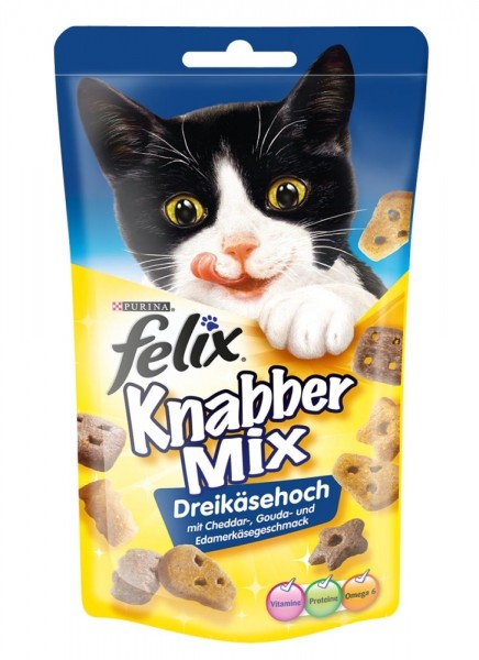 Felix Snack KnabberMix Dreikäsehoch 60g