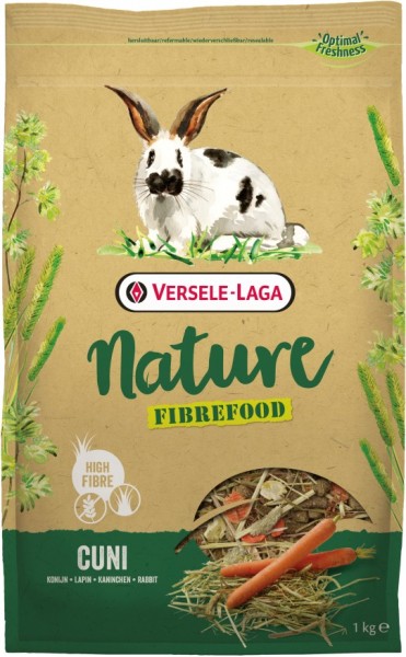 Versele-Laga Nature Fibrefood Cuni - 1kg Frischebeutel - Kaninchenfutter