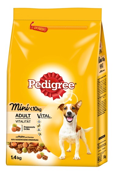 *** Pedigree Trocken Adult Mini mit Geflügel 1,4kg [*** AUSLAUFARTIKEL]