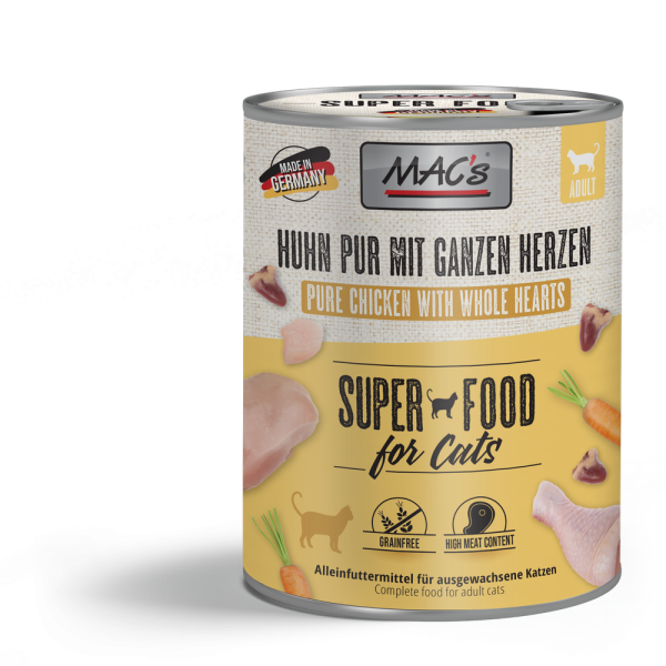 MACs CAT - Huhn & Geflügelherzen 800g