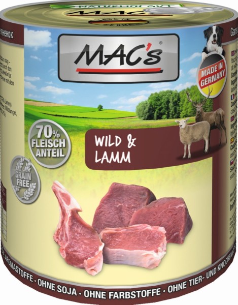 MACs Dog Wild & Lamm - 800g Dose
