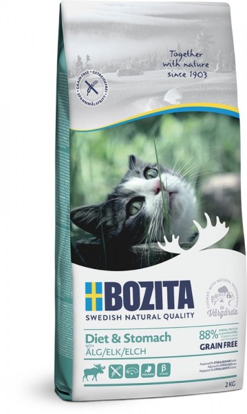 Bozita Katze Diet & Stomach Grain free Elk 2kg