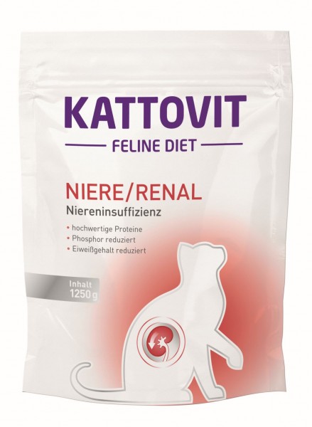 Kattovit Feline Diet - Niere / Renal - 1250g Beutel