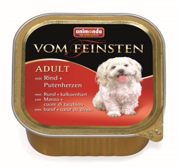 Animonda Vom Feinsten Dog - Schale Classic Rind & Putenherzen 150g