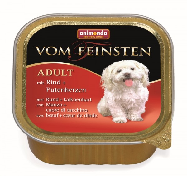 Animonda vom Feinsten Rind & Putenherzen - 150g Schale