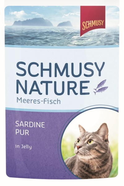 Schmusy Frischebeutel Fisch Sardine pur 100g