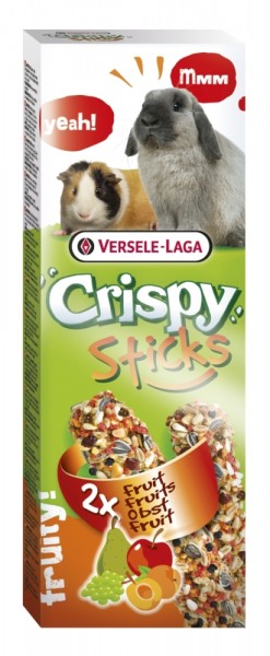 Versele-Laga Crispy Sticks Kaninchen-Meerschweinchen Obst 2 Stück - 110g Frischepack