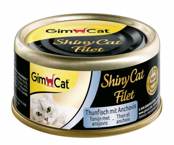 GimCat ShinyCat Filet Thunfisch+Anchovis 70g, Dose