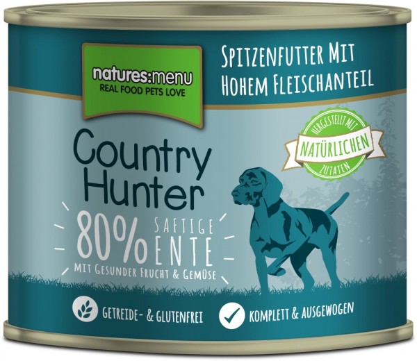 Country Hunter Dog Dose 80% saftige Ente 600g