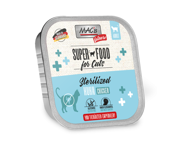 MACs CAT - Vetcare Huhn Sterilized 100g Schale