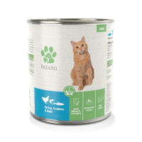 Fellicita Nassfutter Katze Hering, Krabben & Huhn, 800g Dose Fellicita Nassfutter Katze Hering, Krabben & Huhn, 800g Dose