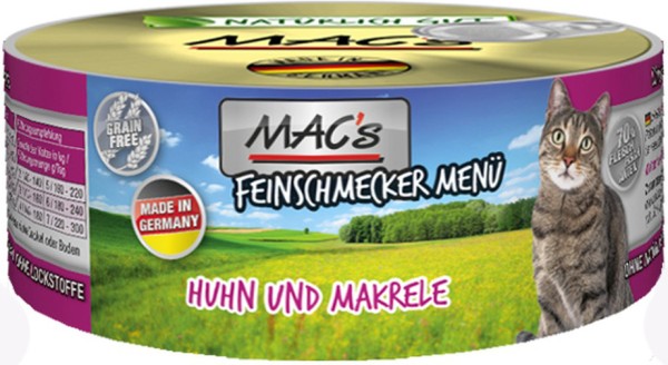 *** MACs Cat Huhn & Makrele - 100g Dose [*** AUSLAUFARTIKEL]