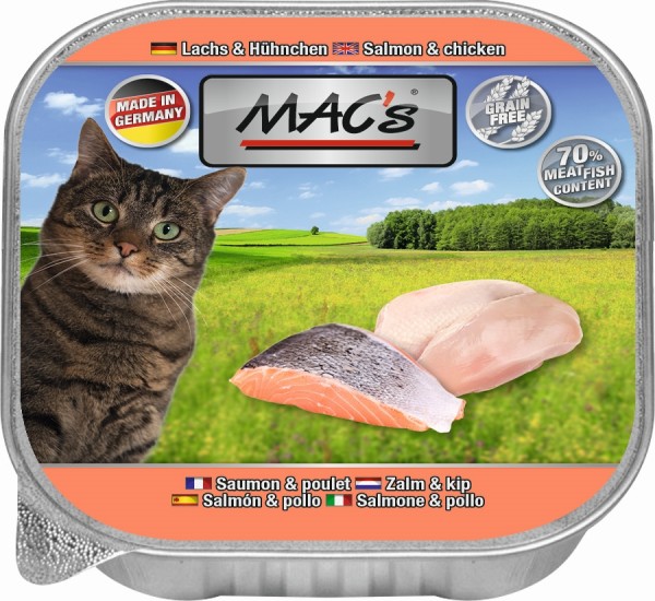 MACs Cat Lachs & Hühnchen - 85g Schale